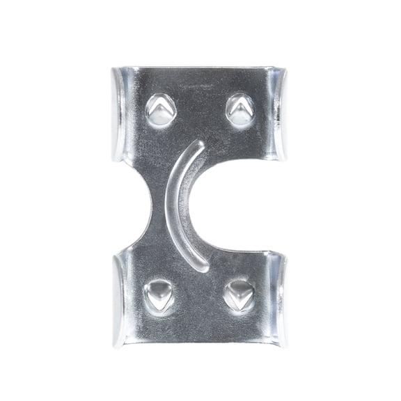 Heavy Duty Zinc Plated Double Rope Clamps for 3/8-inch, 1/2-inch, 5/8-inch and 1-inch Ropes Cords - Multiple Pack Sizes Available