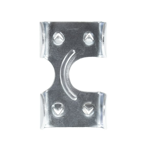 Heavy Duty Zinc Plated Double Rope Clamps for 3/8-inch, 1/2-inch, 5/8-inch and 1-inch Ropes Cords - Multiple Pack Sizes Available