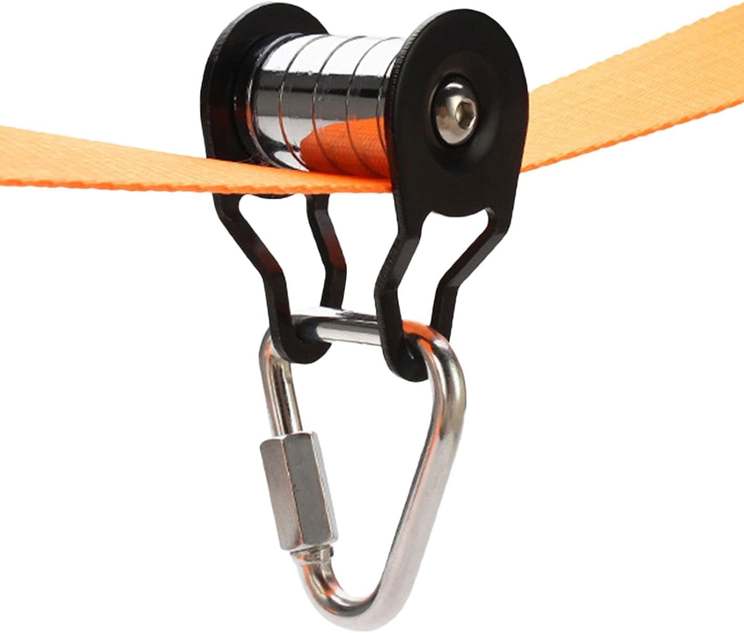 Fologtoo Zipline Pulley, Heavy Duty 304 Stainless Steel Zipline Trolley