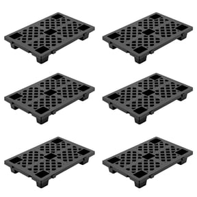 Heavy-Duty self-aligning Plastic Pallets, Modular Ventilated Floor Grid Platform, 2200 lb Load, Waterproof Forkliftable Easy-Clean for Garage/Basement/Workshop
