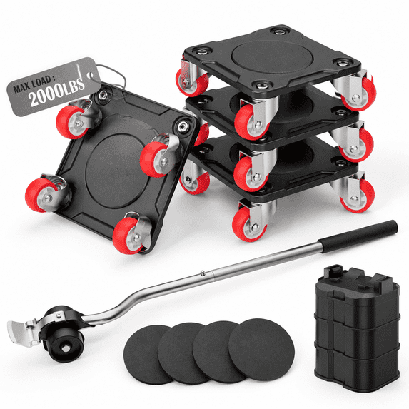 Heavy Dutyniture Movers With 5-wheel Dollies - Walmart.com