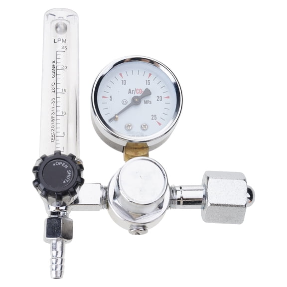 Heavy Dutys Brass CO2 Argon Regulator For Welding Machines 0-25MPa Input Pressure G 5/8 Inlet for Welding Equipments