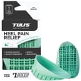 thumbnail image 1 of Tuli's Heavy Duty Heel Cups, Shock-Absorbing Cushion Insert for Plantar Fasciitis, Sever’s Disease, and Heel Pain, Green, 1 Pair, Regular Size, 1 of 12