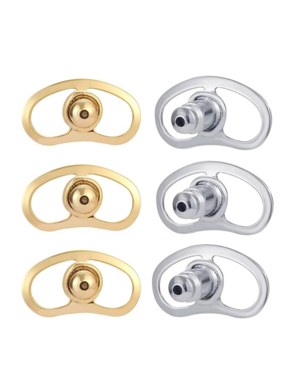 Heavy Earring Support Backs 6pcs Mixed Color Portable Clutches Jewelry Accessory for Enhanced Earlobe Comfort Fits