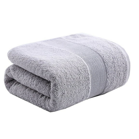Heavy Egyptian Cotton Wash Cloth Bath Towel 75X150CM-Grey