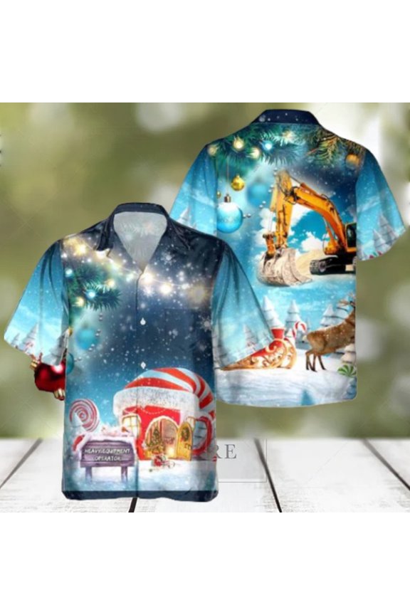 Heavy Equipment Operator 3D Printed Hawaiian Shirt Gift Ideas For Summer title