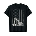 thumbnail image 1 of Heavy Equipment Operator Excavator US Independence Day T-Shirt, 1 of 5