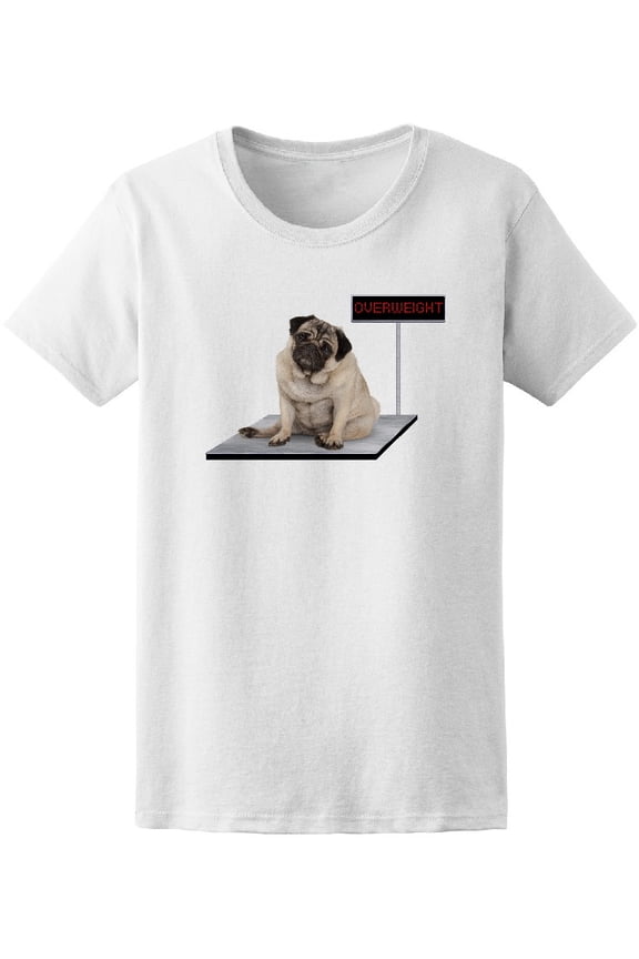 Heavy Fat Pug Puppy Dog T-Shirt Men -Image by Shutterstock, Male Large