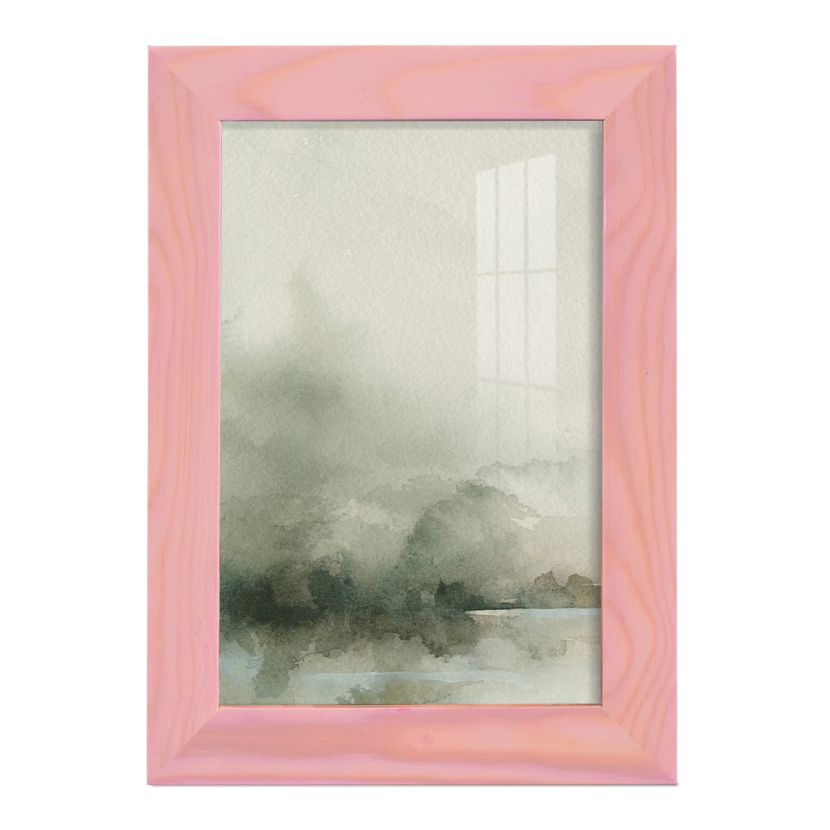 Heavy Fog I - Framed Print w/glass - Sunset Pink