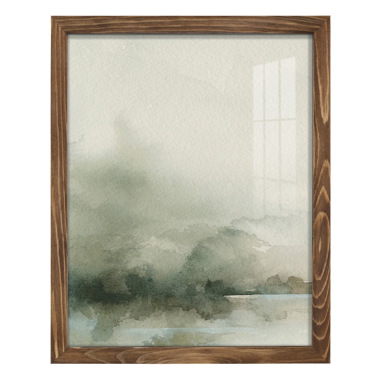 Heavy Fog I - Framed Print w/glass - Walnut