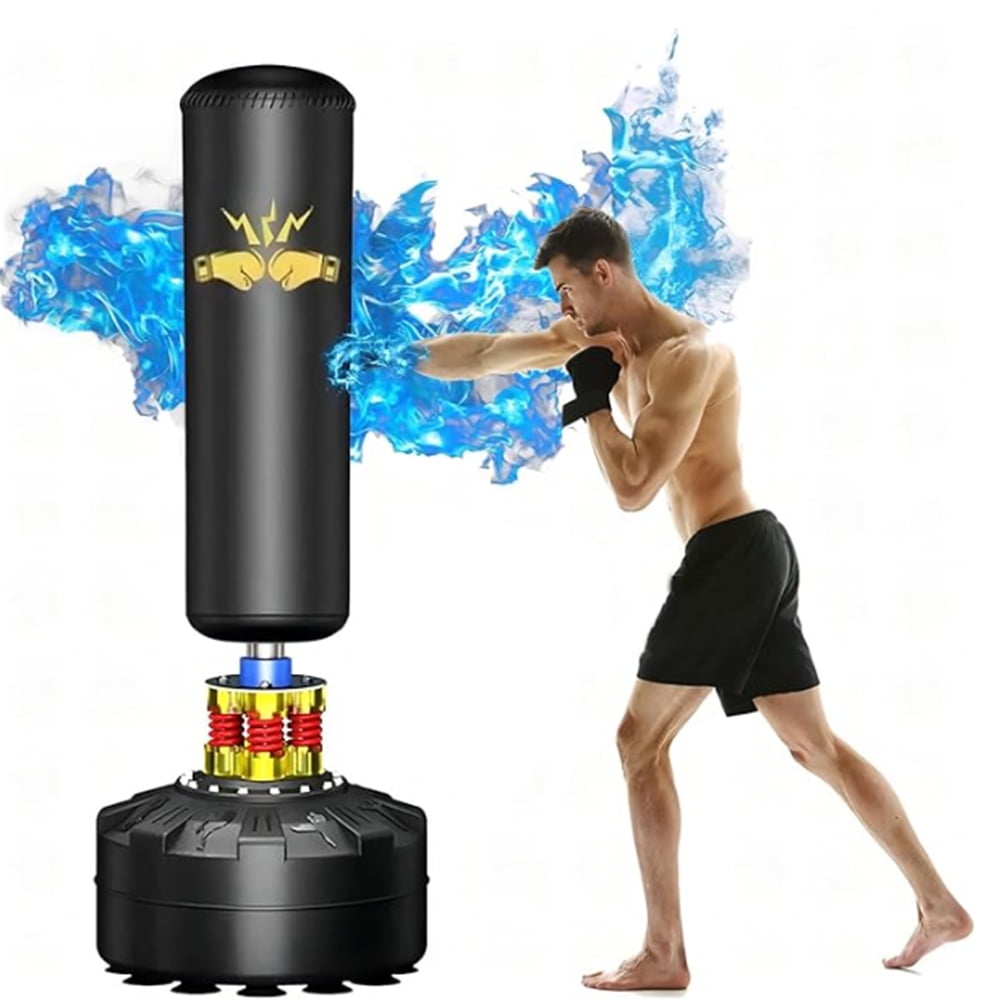Heavy Freestanding Punching Bag with Suction Cup Base, 70", 205 lbs