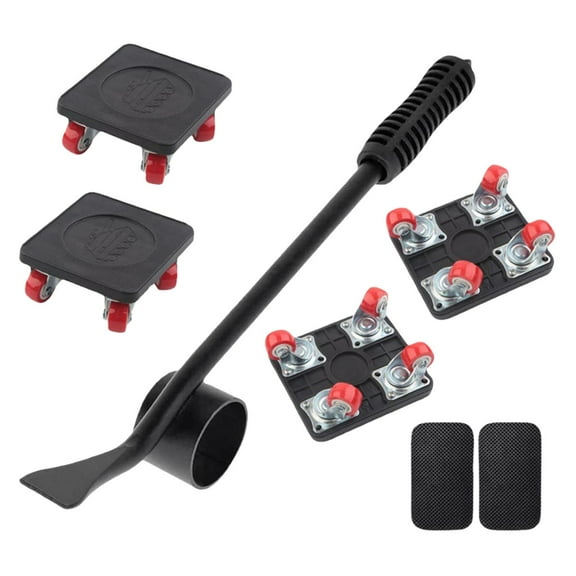 Heavy Furniture Lifter Moving Lifting System Shifter Casters Tool Heavy Furniture Mover with Crowbar for Home Refrigerator Renovation
