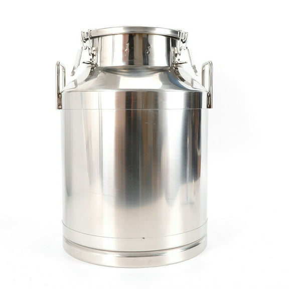 Heavy-Gauge Stainless Steel Milk Can, Available in 20L to 60L Capacity, Durable, Dent-Resistant for Restaurant Use and Easy Sterilization