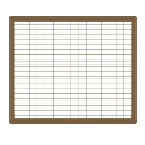 Heavy Gauge Steel Floor Grill - Brown Finish - For a Hole Size of 20" x 30" - Overall Dimensions 21 13/16" x 31 13/16"