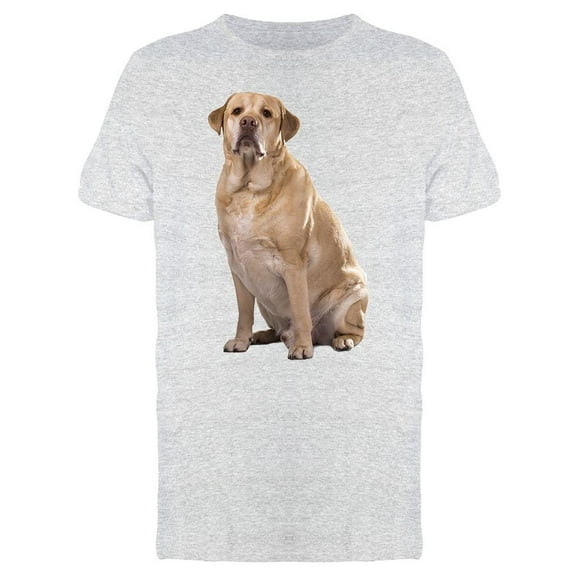 Heavy Golden Labrador Retriever T-Shirt Men -Image by Shutterstock, Male Large