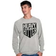 thumbnail image 1 of Heavy Hitter Baseball Fanatic Sports Men's Long Sleeve Tee T Shirt Brisco Brands L, 1 of 6