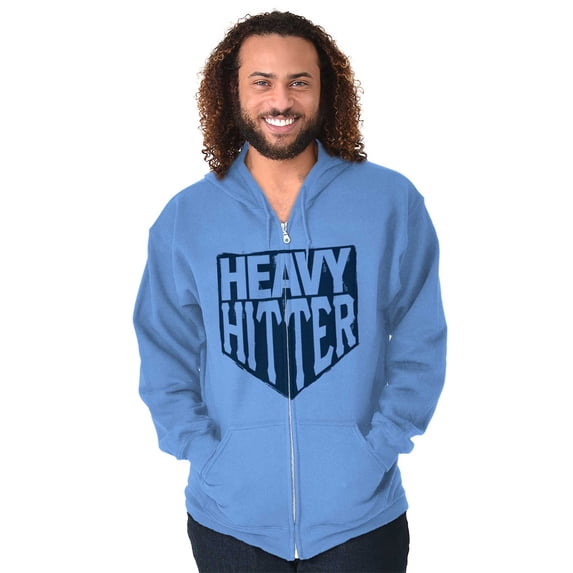 Heavy Hitter Baseball Fanatic Sports Zip Hoodie Sweatshirt Men Brisco Brands 5X