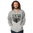 thumbnail image 1 of Heavy Hitter Baseball Fanatic Sports Zip Hoodie Sweatshirt Men Brisco Brands X, 1 of 6