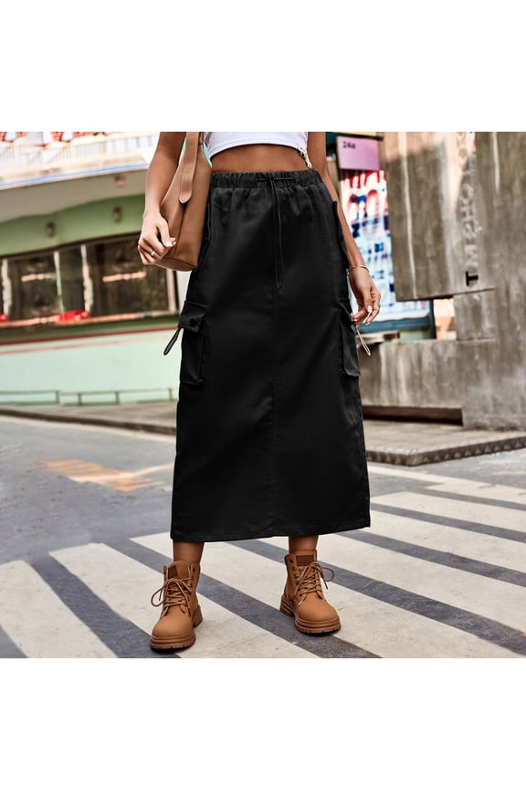 Heavy Industry Drawstring Design Denim Cargo Skirt Skirt Lingerie Skirt Christmas Skirt Plaid Mini Skirt Scrub Skirt Skater Skirts Flare Skirt Skirt Pleated Skirts for Men Pencil Skirts for Women