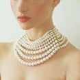 thumbnail image 1 of Heavy Industry Light Luxury High-grade Multi-layer Pearl Necklace, 1 of 2