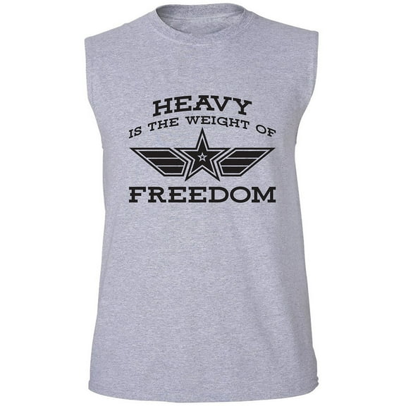 Heavy Is The Weight Of Freedom Adult Sleeveless Tee