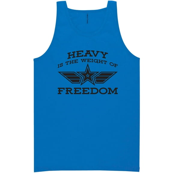 Heavy Is The Weight Of Freedom Neon Tank Top