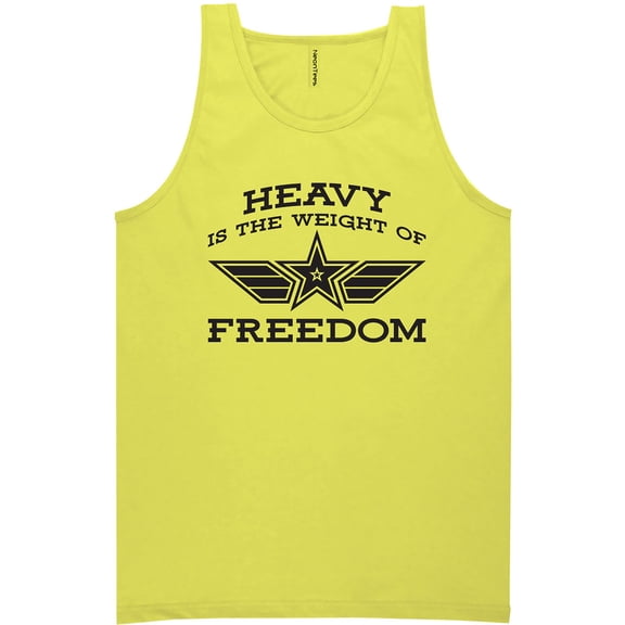 Heavy Is The Weight Of Freedom Neon Tank Top