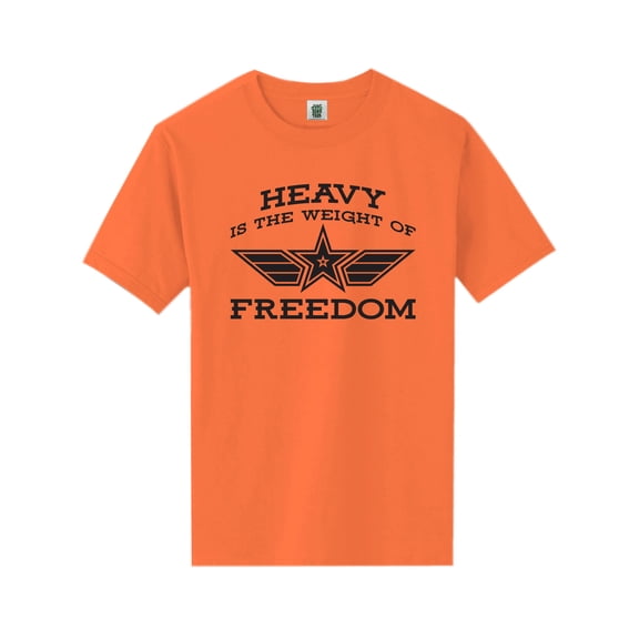 Heavy Is The Weight Of Freedom Short Sleeve Neon T-Shirt