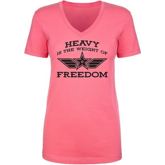 Heavy Is The Weight Of Freedom Womens V-Neck T-Shirt