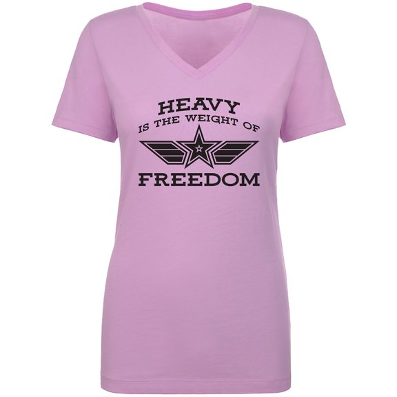 Heavy Is The Weight Of Freedom Womens V-Neck T-Shirt