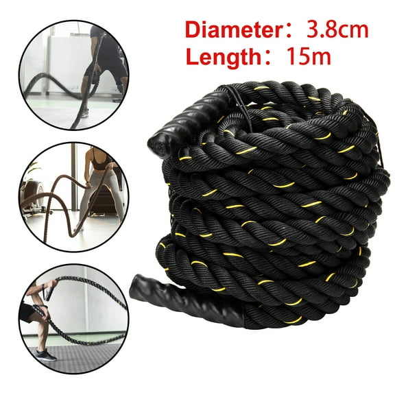Heavy Jump Ropes for Fitness Weighted Adult Skipping Rope Exercise Battle Ropes for Men & Women Total Body Workouts for Gym Training Home Workout