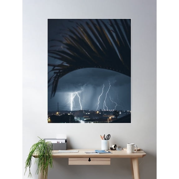 Heavy Lightning Poster Wall Art Modern Wall Decor For Living Room Bedroom Art