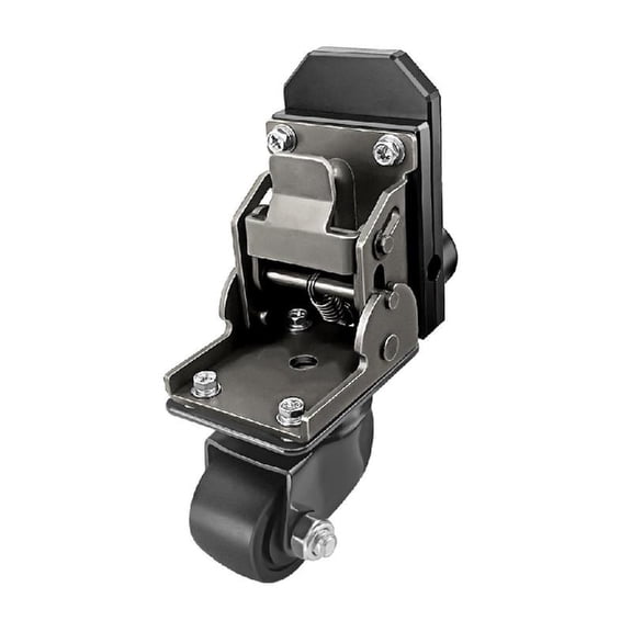 Heavy Load Bearing Stainless Steel For Rolling Tool Storage Foldable Caster Set Supports 200lbs Capacity