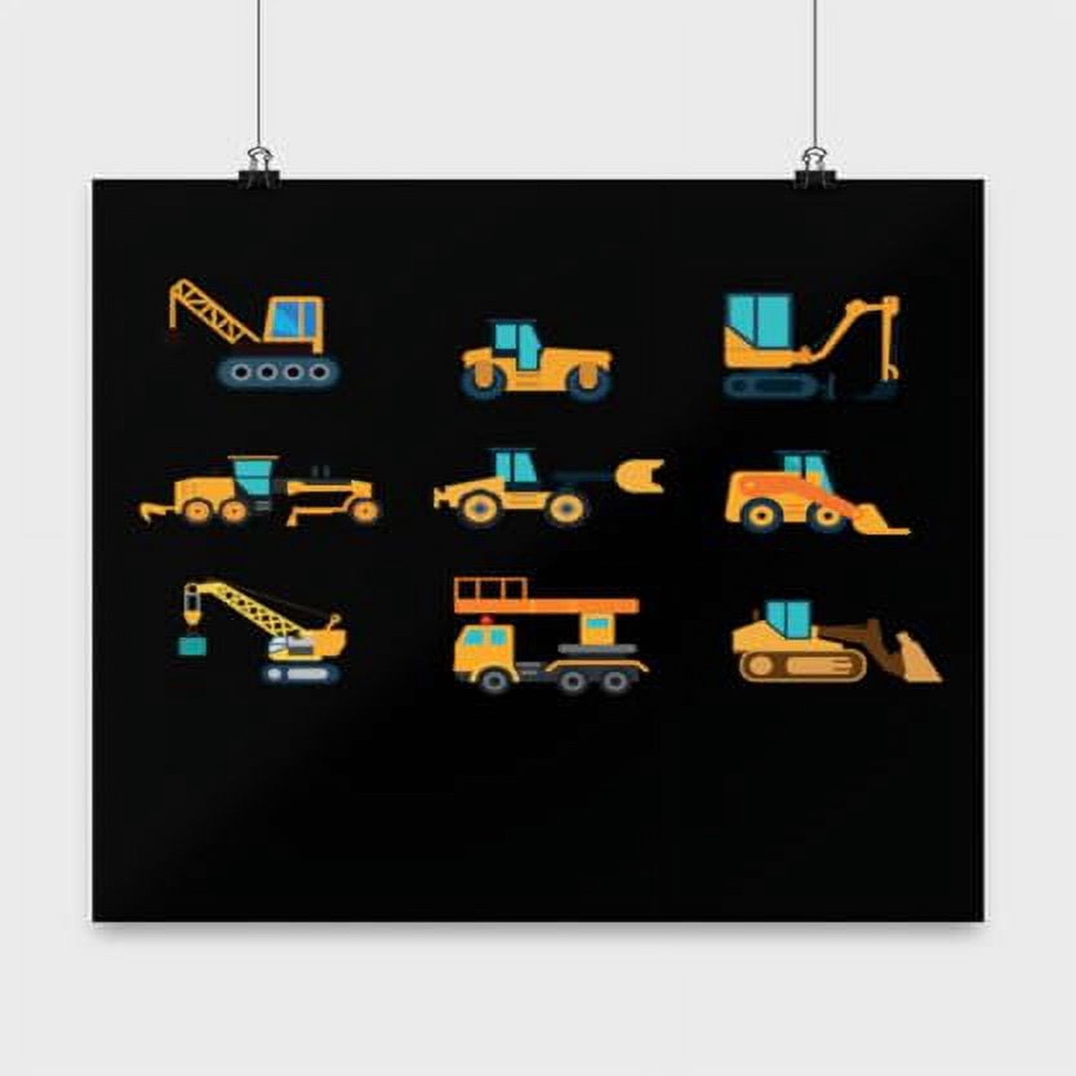 Illustration of Industrial Machinery Decor Sale