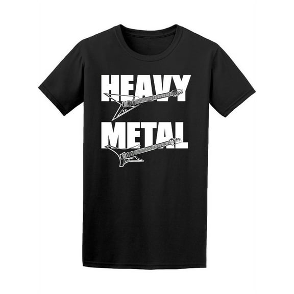 Heavy Metal Electric Guitar T-Shirt Men -Image by Shutterstock, Male Small
