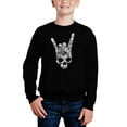 thumbnail image 1 of Heavy Metal Genres - Boy's Word Art Crewneck Sweatshirt, 1 of 3