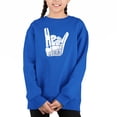 thumbnail image 1 of Heavy Metal - Girl's Word Art Crewneck Sweatshirt, 1 of 3