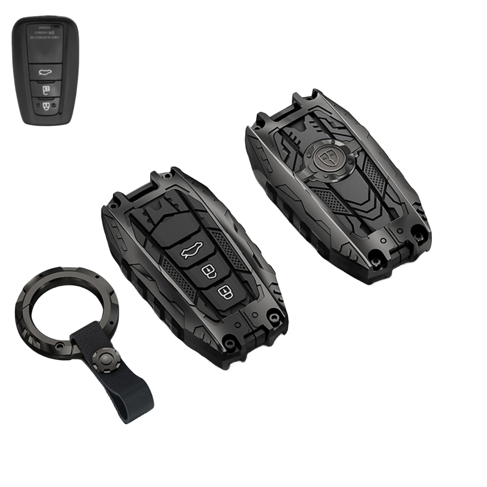 Heavy Metal Key Fob Cover Case Protector for Toyota, Keychain ...