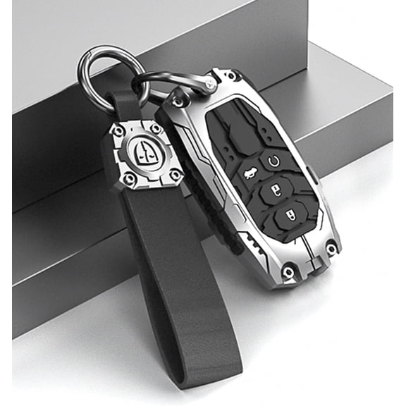 Heavy Metal Key Fob Cover Protector for Honda Key Fob Cover with Keychain,Compatible with Civic CR-V Accessories