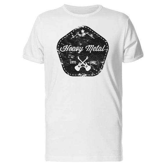 Heavy Metal Lovers Grunge Guitar T-Shirt Men -Image by Shutterstock, Male 4X-Large