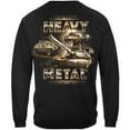 thumbnail image 1 of Heavy Metal MILITARY 100% Cotton Black Long Sleeves T-Shirt XX-Large, 1 of 1