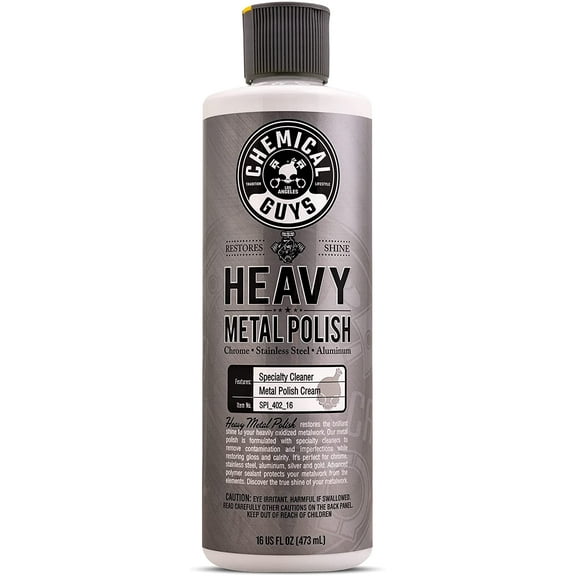 Heavy Metal Polish Restorer and Protectant - Cleans, Restores & Protects, Aluminum, Stainless Steel, Chrome Polish & More, Safe for Cars, Trucks, Motorcycles, RVs, and Boats - 16 oz