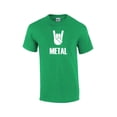 thumbnail image 1 of Heavy Metal Short Sleeve T-shirt Rock On Metal Music Alternative Bullhorn Horns Hairbands 80's 90's-Kelly-XXXL, 1 of 4