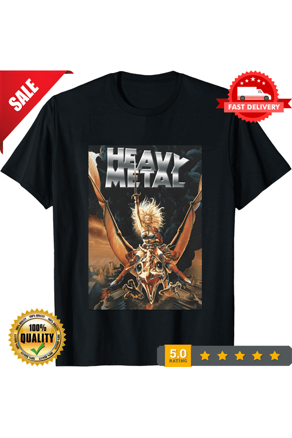 Heavy Metal T Shirt - Taarna - 80's Sci Fiction Cartoon Classic Retro Tee - New eBay, CROWD FAVORIT-TH77372