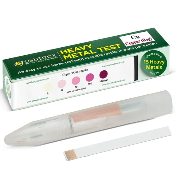 Heavy Metal Test Copper Test Kit Regular 1 Pack - at Home Water Testing Kits for Drinking Water, Heavy Metal Test Kit Water Tester, Copper Water Testing Kit for Water, Food, Urine, & Other Materials
