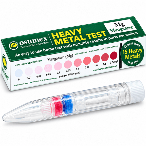 Heavy Metal Test Kit Manganese Test Kit 1 Pack - Water Testing Kits for Drinking Water, Urine Test Kit for Heavy Metal Detection, at Home Water Testing Kit, Heavy Metals Test & Well Water Test Kit