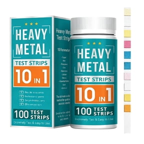 Heavy Metal Test Strips 100 Count 10 In 1 Quick Detect Tester For Water Home Use