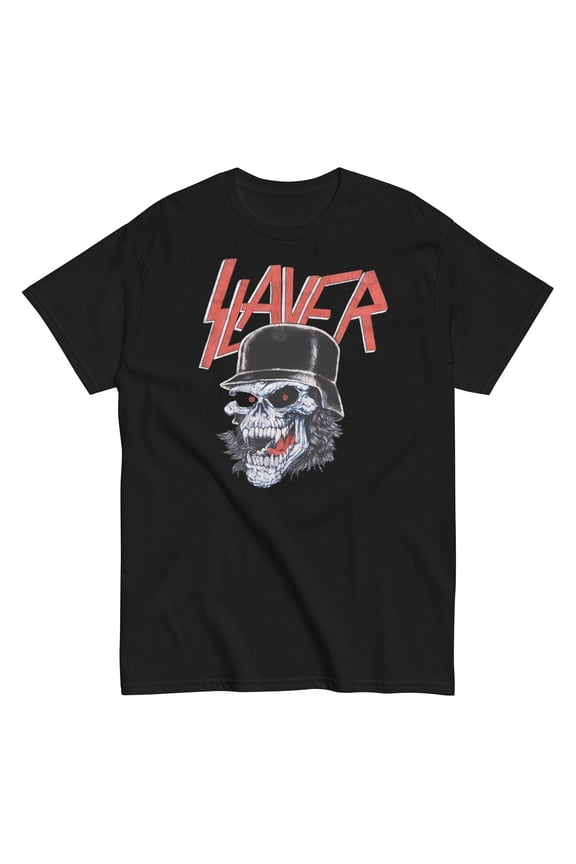 Heavy Metal Warzone Shirt – Helmet Emblem Graphic Tee in Black