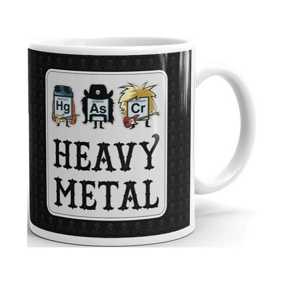 Heavy Metals Periodic Table Coffee Tea Ceramic Mug Office Work Cup Gift 11 oz