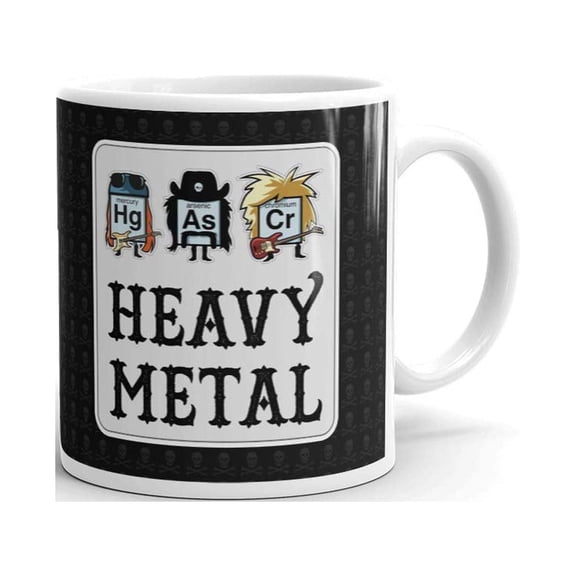 Heavy Metals Periodic Table Coffee Tea Ceramic Mug Office Work Cup Gift 15 oz